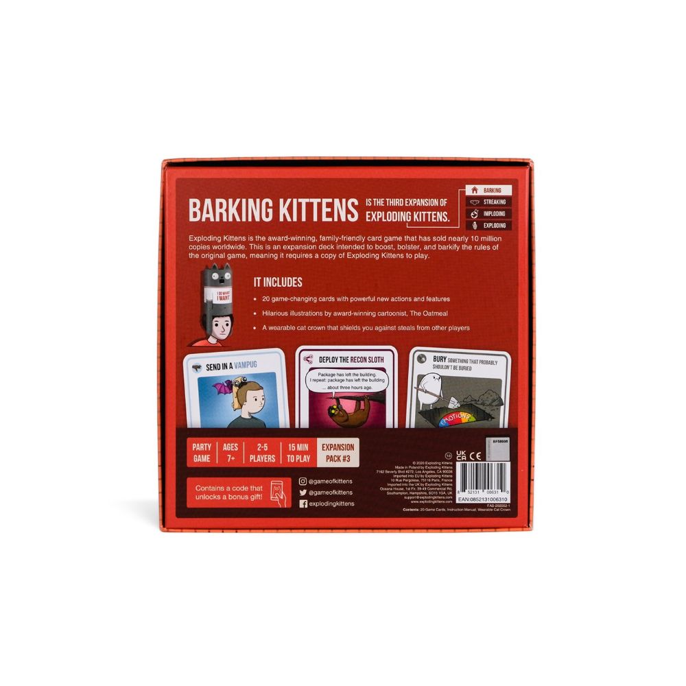 Exploding Kittens Barking Kittens