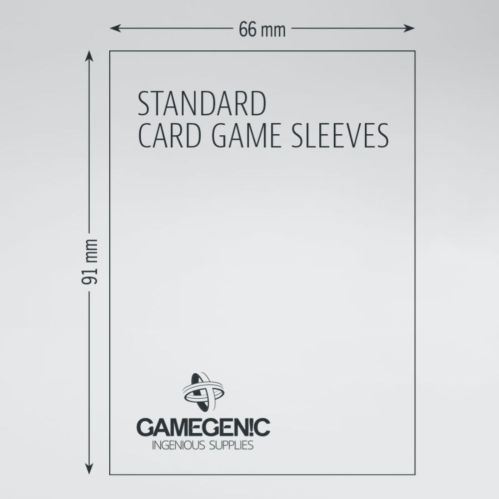 Gamegenic MATTE Sleeves: 66mm x 91mm (GRAY)