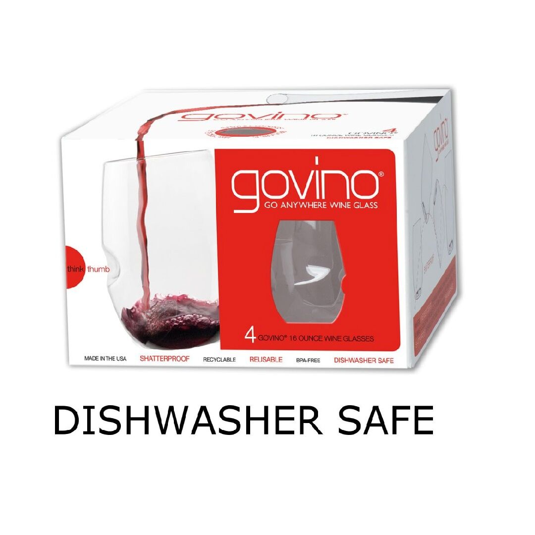 Govino Dishwasher Safe Red Wine Glasses Set 4piece 470ml