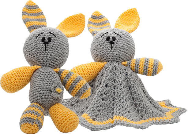 CHUBBY BUNNY Combo Grey & Yellow