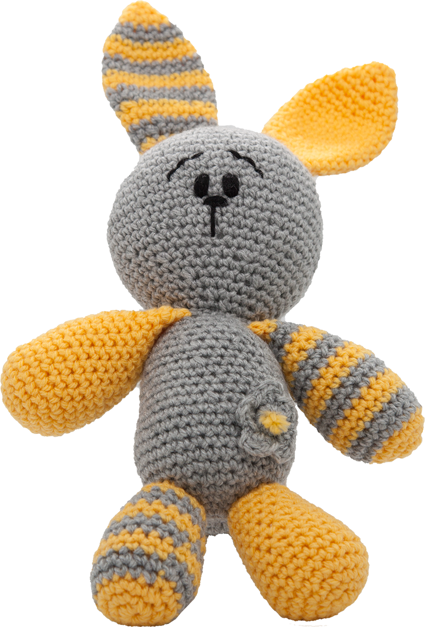 CHUBBY BUNNY Cuddle Grey & Yellow