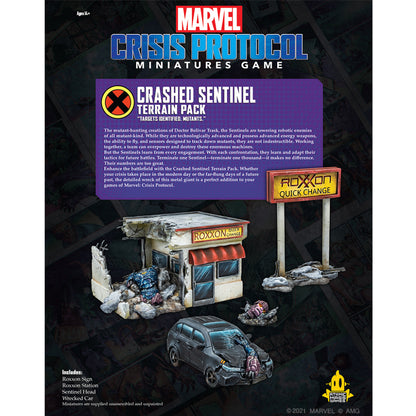 Marvel Crisis Protocol: Crashed Sentinel Terrain Pack