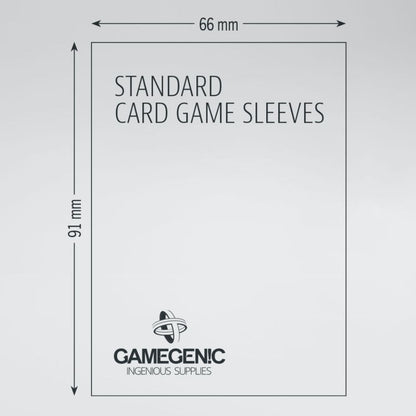 Gamegenic MATTE Sleeves: 66mm x 91mm (GRAY)
