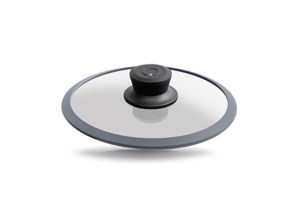 Squality Glass Lid With Steam Release Vent 20cm - Grey