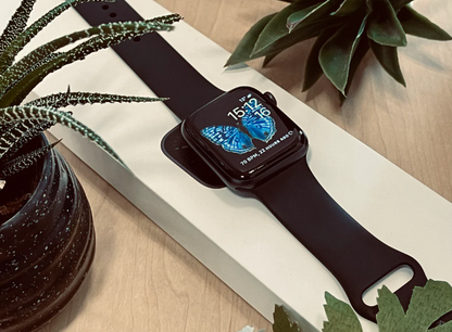 Apple Watch Series 6 (44mm, Space Gray Aluminum with Black Sports Band, GPS) - Pre Owned / 3 Month Warranty