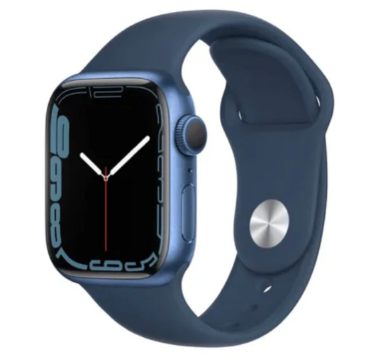 Apple Watch Series 7 (45mm, Blue Aluminium with Abyss Blue Sports Band, GPS) - Pre Owned / 3 Month Warranty
