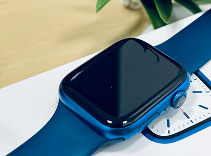 Apple Watch Series 7 (45mm, Blue Aluminium with Abyss Blue Sports Band, GPS) - Pre Owned / 3 Month Warranty
