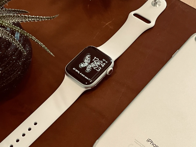 Apple Watch Series 5 40mm Silver Aluminium with White Sports