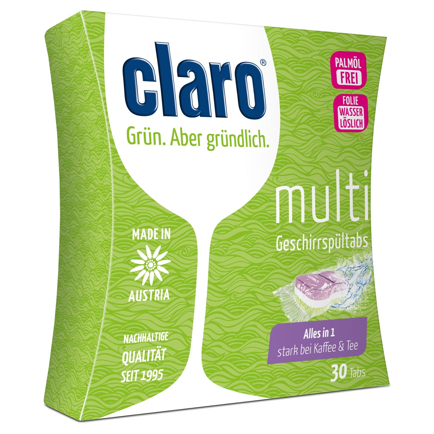 Claro All-in-1 Multi Eco Friendly Dishwasher Detergent Tablets 30pc