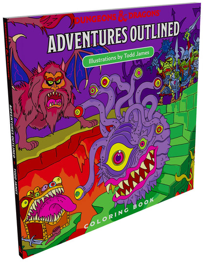 Adventure Outlined Colouring Book