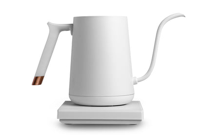 Fish Electric Variable Temp Pour-Over Kettle White