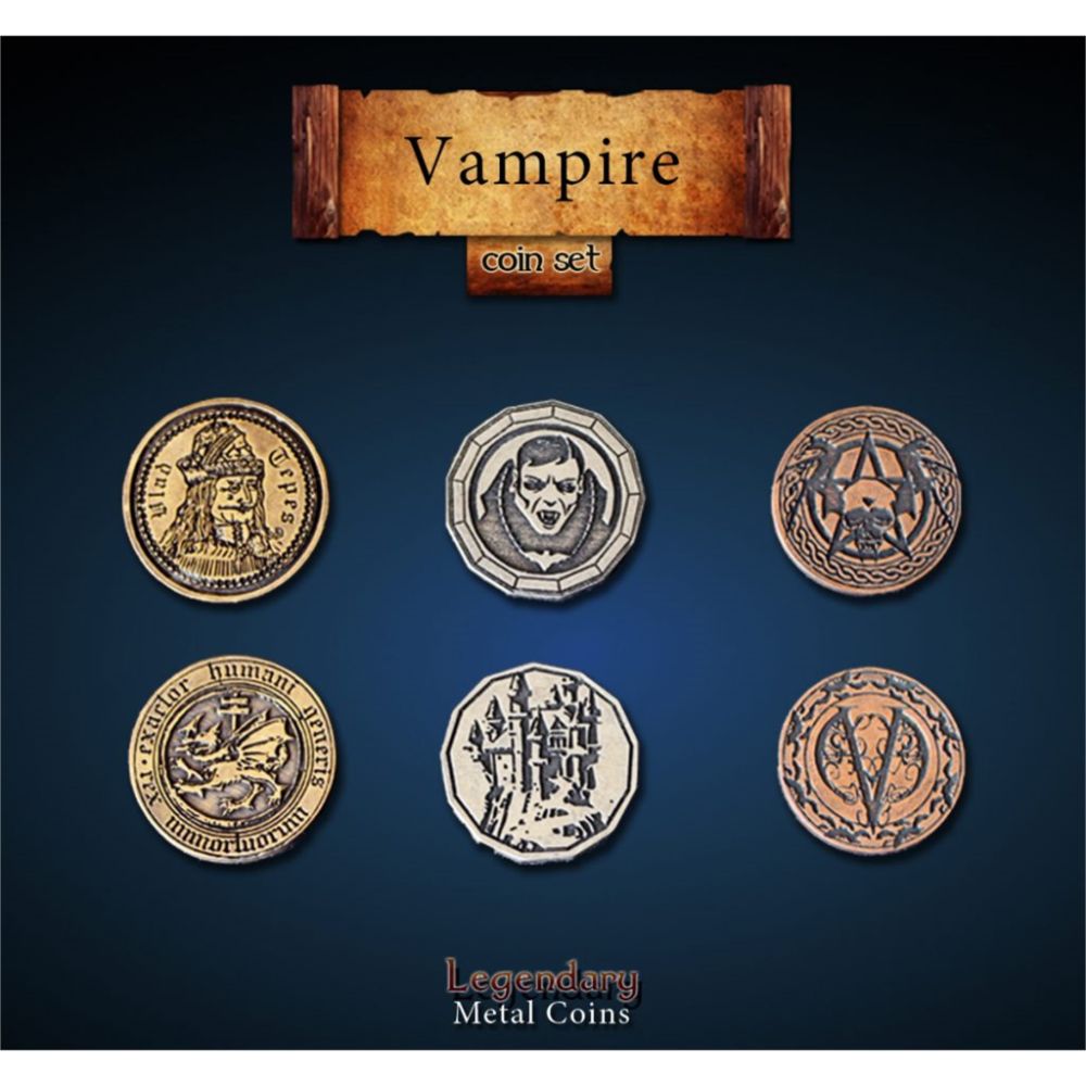 Legendary Metal Coins - Vampire Coin Set (24 coins)