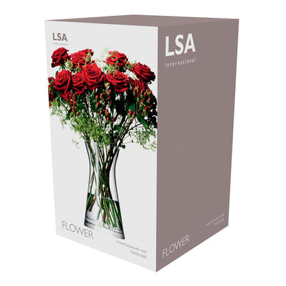 LSA Flower Mixed Bouquet Vase H29cm - Clear