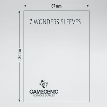 GameGenic - Prime Board Game Sleeves: 67mm x 103mm (7 Wonders)