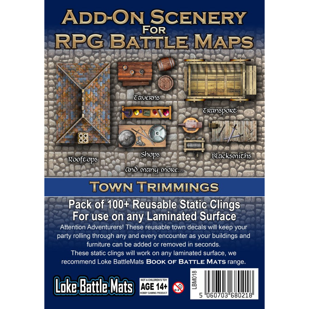 BattleMats: Add on scenery Town Trimmings