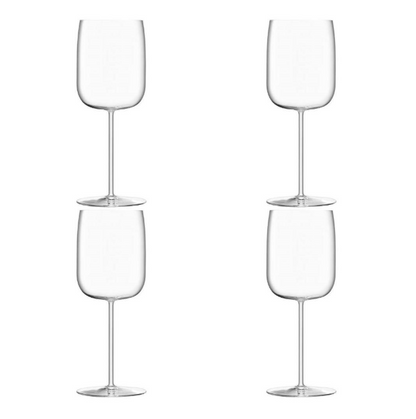 LSA International Borough White Wine Glasses, Set of 4 - 380ml