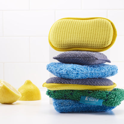 E-Cloth Non-Scratch Scrubbing Pads, Set of 2 - Grey