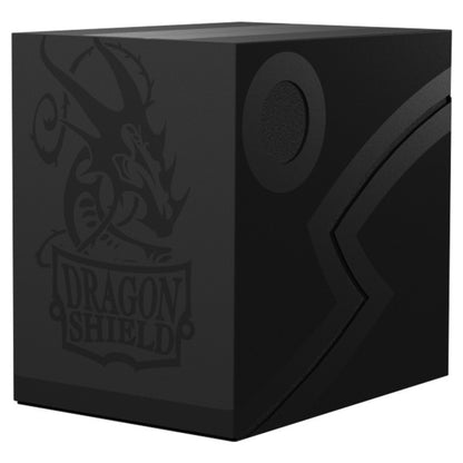 Dragon Shield Double Shell Deck Box - Shadow Black