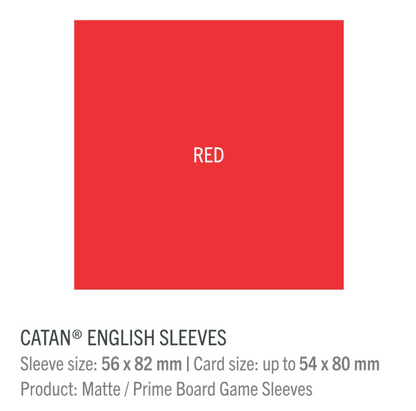 GameGenic MATTE Sleeves: 56mm x 82mm (Catan)