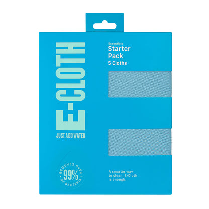 E-Cloth Starter Pack, Set of 5 - Assorted Colours