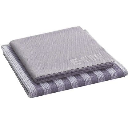 E-Cloth Stainless Steel Cleaning, Set of 2 - Grey & Silver