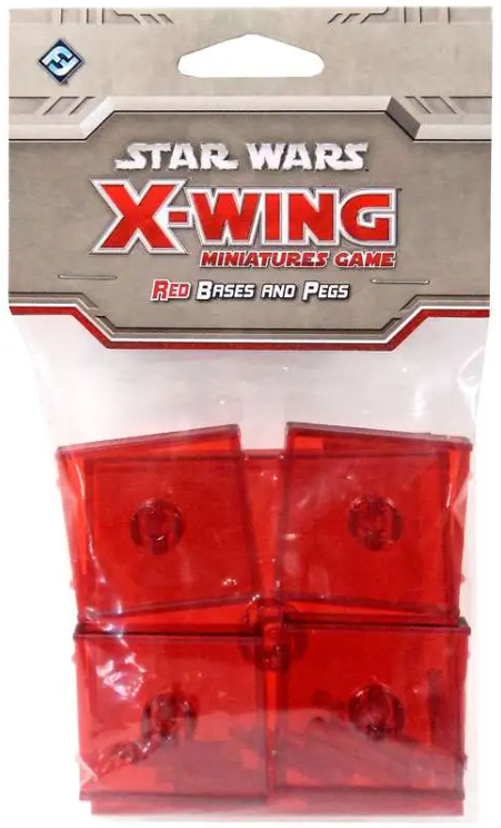 Star Wars X-Wing Miniatures Game: Red Bases & Pegs