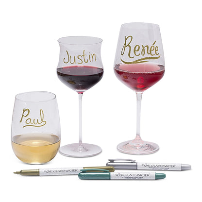 Wine Glass Writer - Original Metallic (set 3)