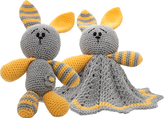 CHUBBY BUNNY Combo Grey & Yellow