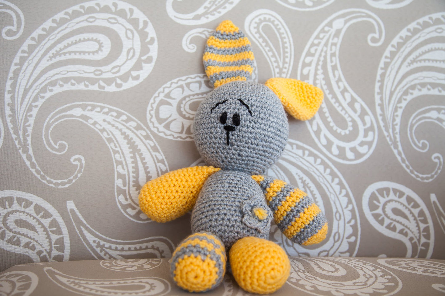 CHUBBY BUNNY Cuddle Grey & Yellow