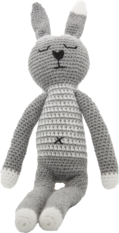 POPPER RABBIT (Sleeping Buddy) Grey&White
