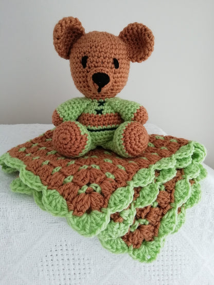 TEENY WEENY TEDDY AND BLANKIE Combo Caramel&Mint