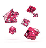 oakie doakie DICE RPG Set Speckled: Pink (7)