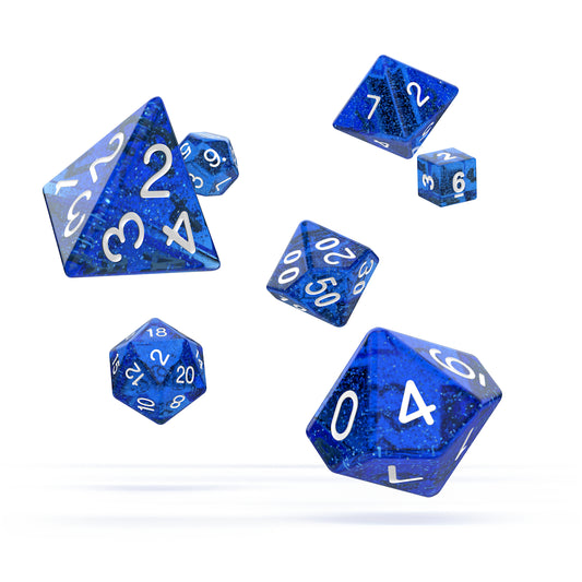 oakie doakie DICE RPG Set Speckled: Blue (7)