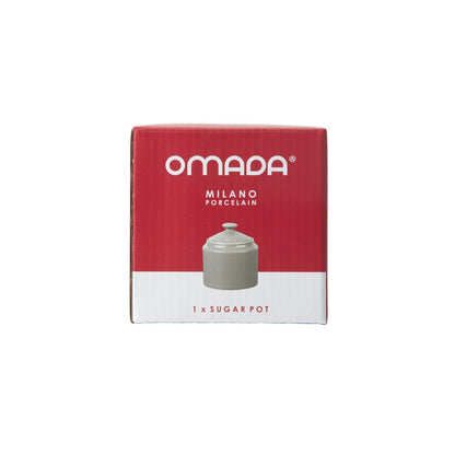 Omada Maxim Light Grey Sugar Pot in gift box
