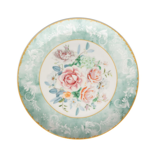 Jenna Clifford Green Floral Side Plate Set of 4