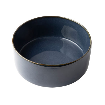 Omada Flat Stackable Blue Salad Bowl