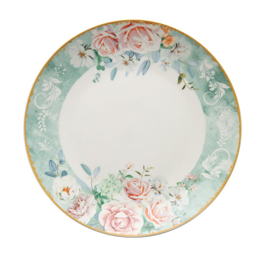 Jenna Clifford Green Floral Charger