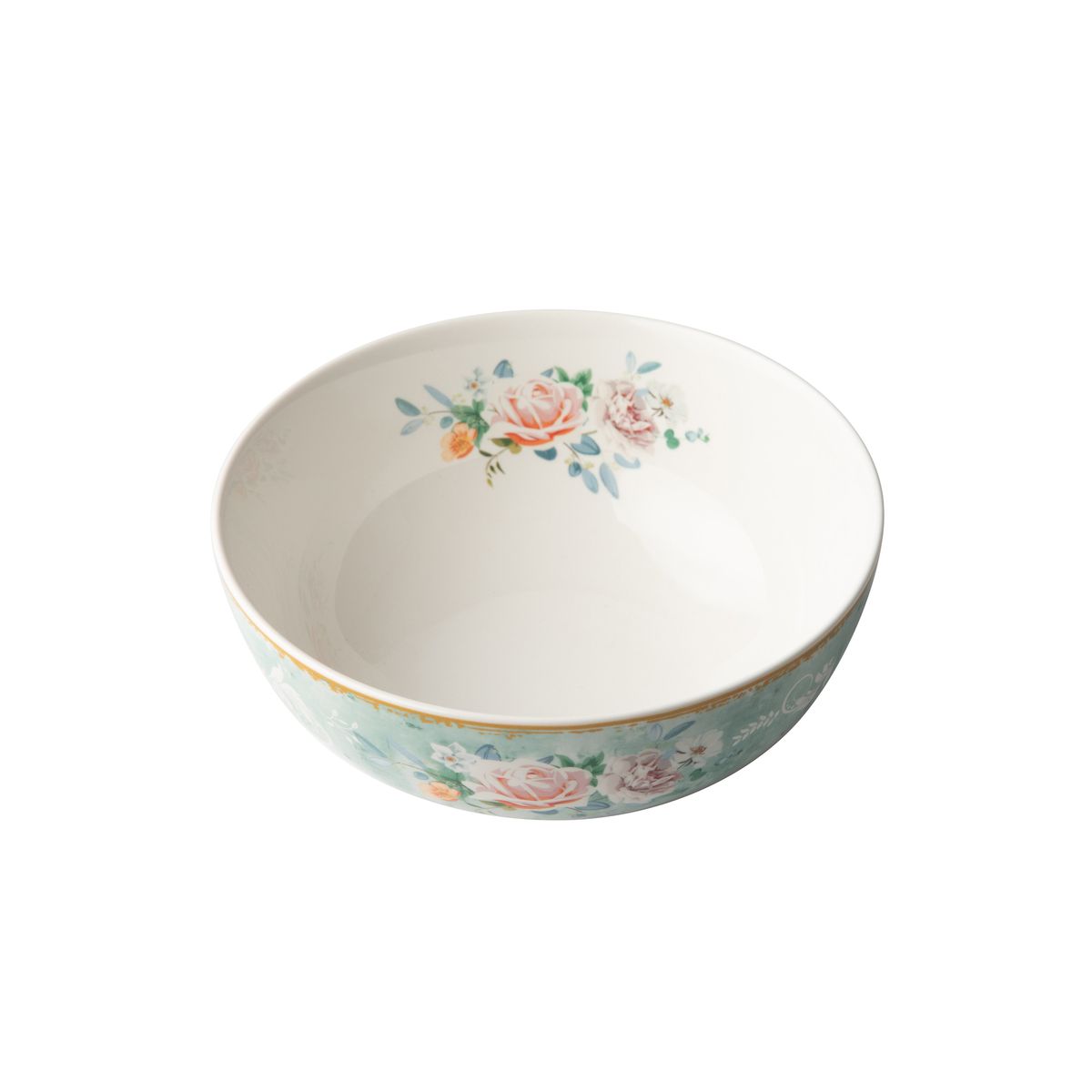 Jenna Clifford Green Floral Cereal Bowl Set of 4