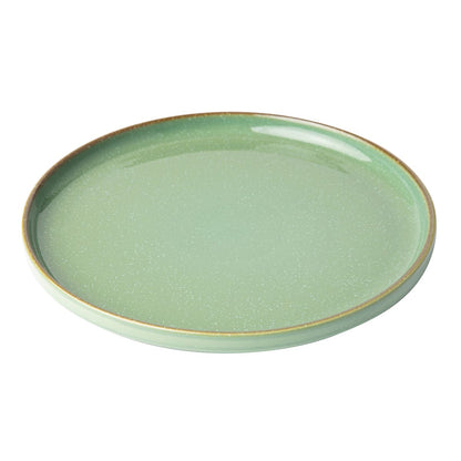 Omada Flat Stackable Green Dinner Plate Set of 4