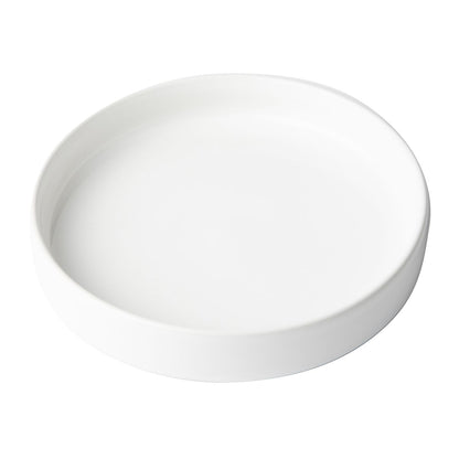 Omada Flat Stackable White Pasta Bowl Set of 4