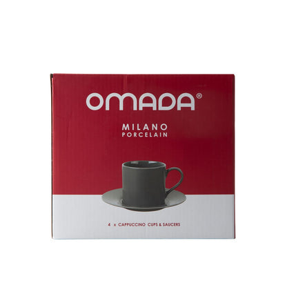 Omada Maxim Dark Grey Cappuccino C&S 4pce Set in gift box