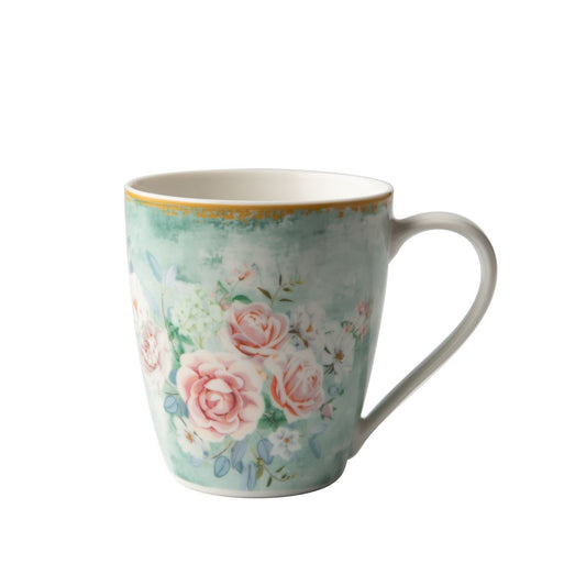 Jenna Clifford Green Floral Mug Set of 4