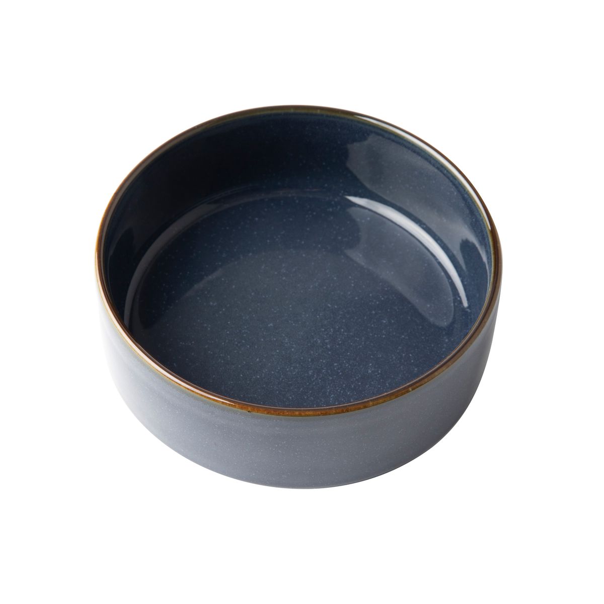 Omada Flat Stackable Blue Cereal Bowl Set of 4