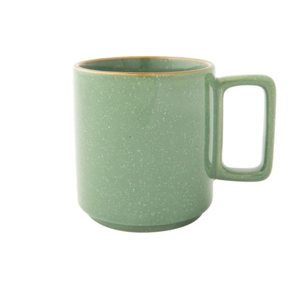 Omada Flat Stackable Green Mug Set of 4