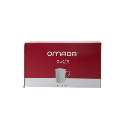 Omada Maxim Super White Mug 4pce Set in gift box