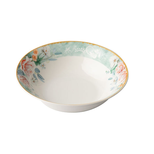 Jenna Clifford Green Floral Salad Bowl