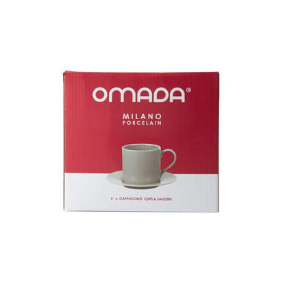 Omada Maxim Light Grey Cappuccino C&S 4pce Set in gift box