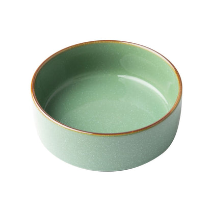 Omada Flat Stackable Green Cereal Bowl Set of 4