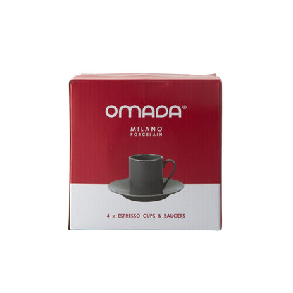 Omada Maxim Dark Grey Espresso C&S 4pce in gift box