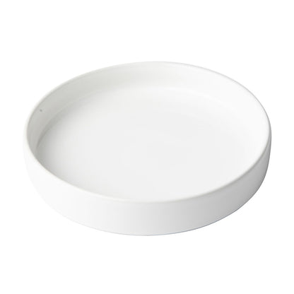 Omada Flat Stackable White Pasta Bowl Set of 4